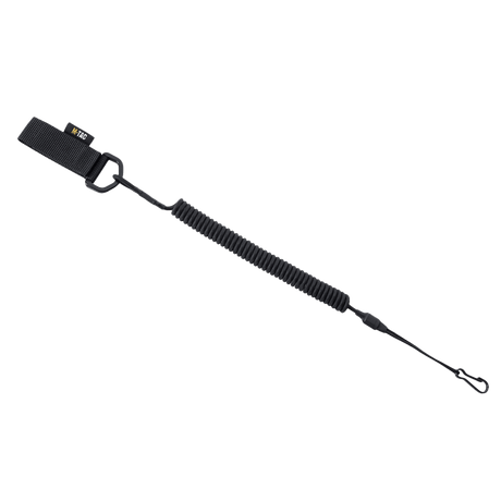 M-Tac Safety Cord med D-ring sikrer udstyr som våben, nøgler og mobil med en 50 kg trækstyrke paracord spiral sikkerhedssnor.