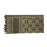 M-Tac Shemagh Tørklæde Pirate Skull i 100% bomuld med piratskallemønster, beskytter mod sol, sand og vind, militær og taktisk brug.