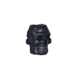 M‑Tac Skull Stopper Perle i plast til paracord projekter, ideel til nøgleringe og tilbehør, 6 mm hul, 17 x 12 mm, sort kranie design