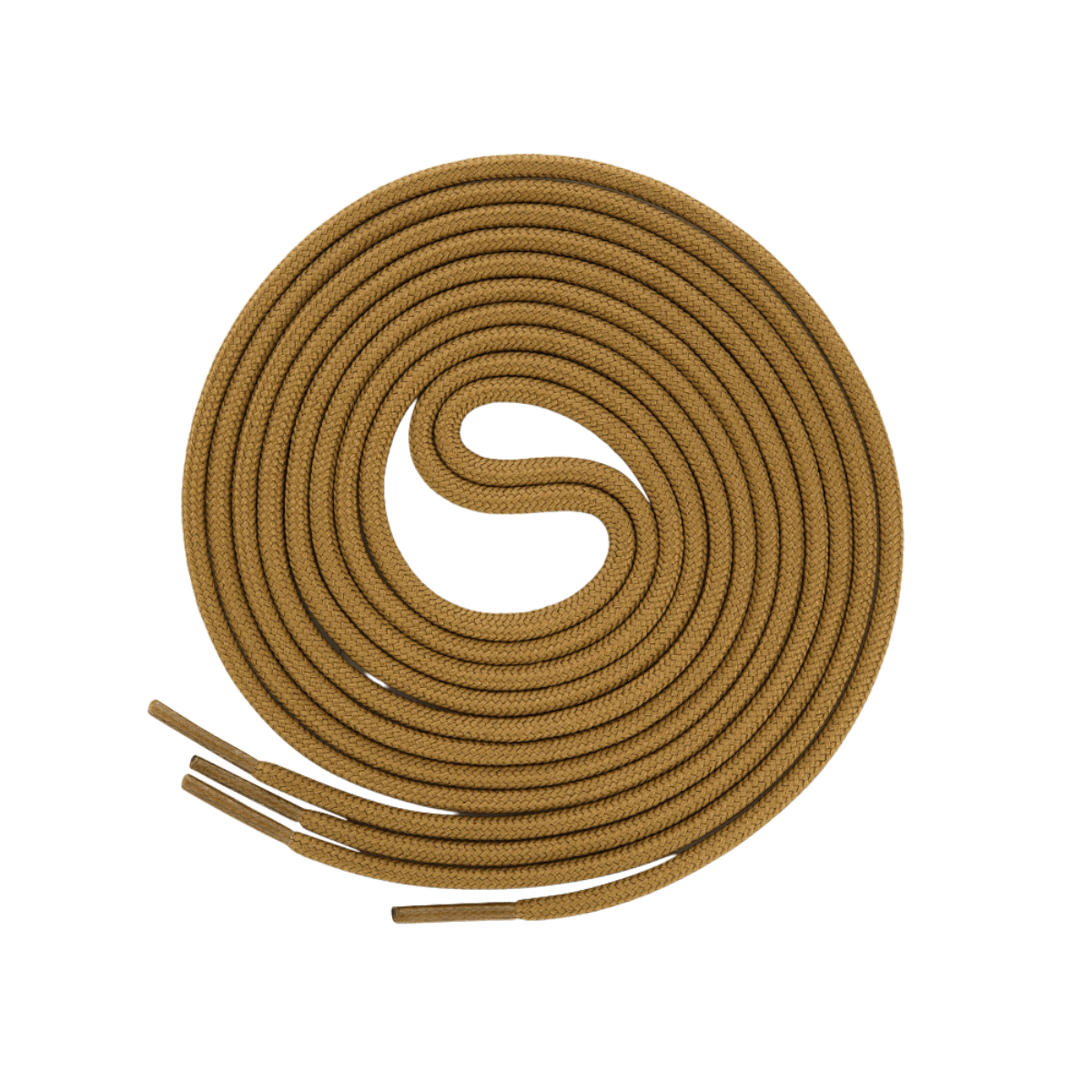 M-Tac Snørebånd med vandafvisende imprægnering (Italien) i beige farve, set rullet sammen uden emballage.