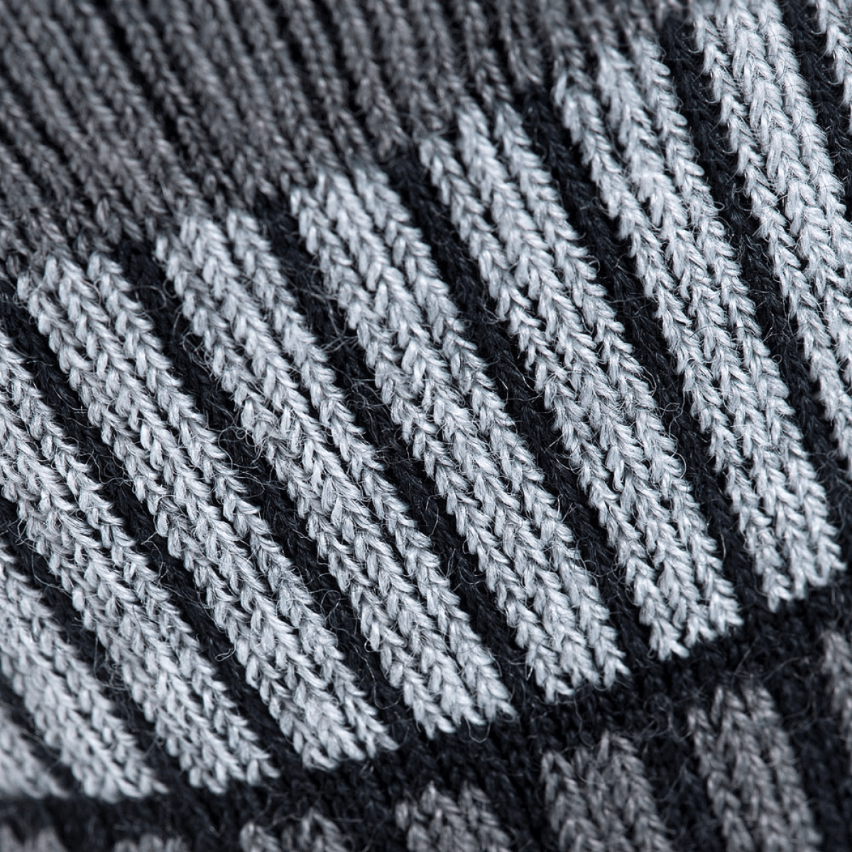 Nærbillede af M-Tac Sokker Polar Merino 40% med tydelig struktur i merinould, designet til varme og holdbarhed under udendørs aktiviteter.