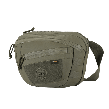 M-Tac Sphaera Hardsling Bag Large Elite med Velcro, kompakt taske i slidstærkt Cordura materiale med justerbar skulderrem og front Velcro-panel.