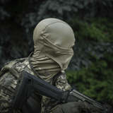 M-Tac Sweater-Ninja-Balaclava Premium, heldækkende ansigtsbeskyttelse i Polartec® Power Dry, kamerafarvet, optimale til udendørsbrug.
