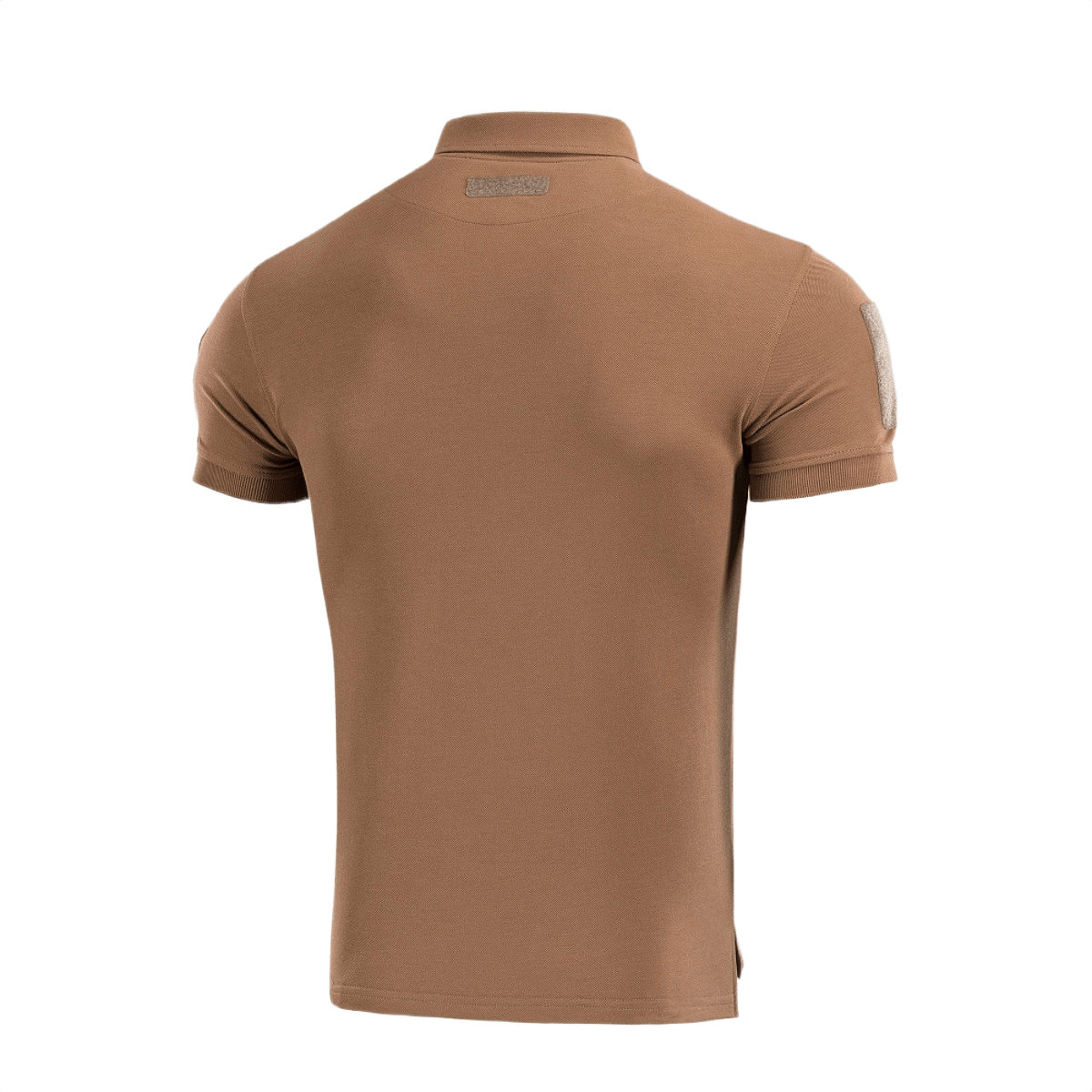 M-Tac Tactical Polo Shirt 65/35 set fra ryggen med velcro-paneler på ærmerne til patches. Perfekt til politi og sikkerhedspersonale.