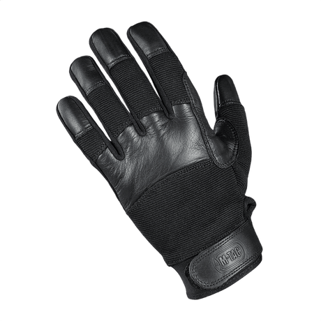 M-Tac Handsker Police Gen.2 taktiske læderhandsker til politifolk med polstrede håndflader og skridsikre indersider.