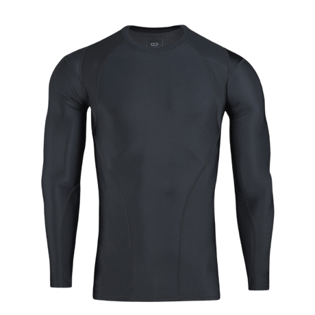 M-Tac Thermal Rashguard T-Shirt, sort termisk baselayer med anatomisk pasform, ideel til vinter og lavsæson.