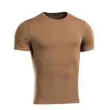 M-Tac T-shirt 93/7 i brun, lavet af 93% bomuld og 7% elastan, komfortabel og holdbar t-shirt til hverdags- og aktiv brug.