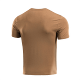 M-Tac T-shirt 93/7 i brun, bagsiden, lavet af 93% bomuld og 7% elastan, holdbar og formstabil, perfekt til daglig brug og aktiviteter.