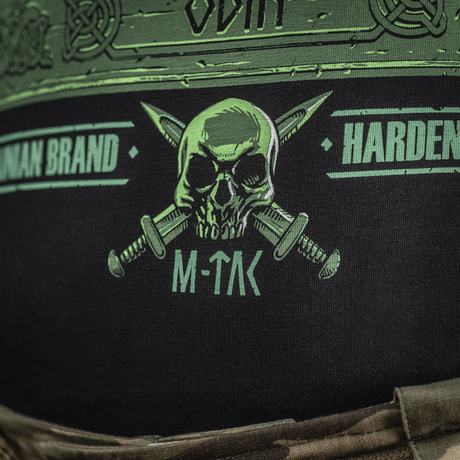M-Tac T-Shirt Night Vision med nordisk kranietrykk og moderne kampdesign, inspireret af Odin fra nordisk mytologi.