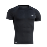 M-Tac T-shirt Ultra Light Polartec i sort, lavet af Power Dry materiale, svedtransporterende og hurtigtørrende til træning og outdoor aktiviteter.