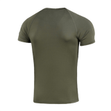 M-Tac T-shirt Ultra Light Polartec, grøn, lavet af Power Dry® materiale, perfekt til træning og udendørs aktiviteter. Reflekterende logo.
