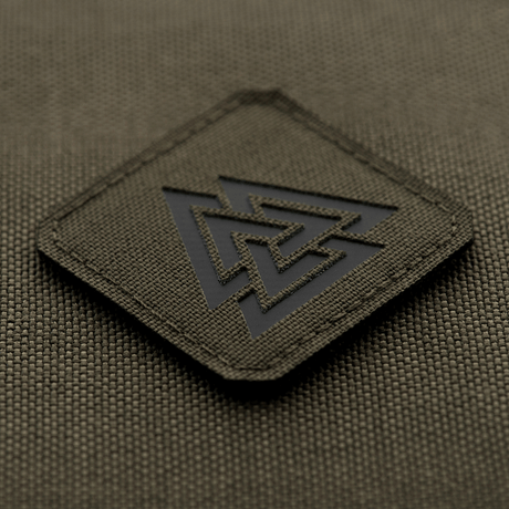 M-Tac Patch Valknut Laser Cut Odin symbol på mørk baggrund