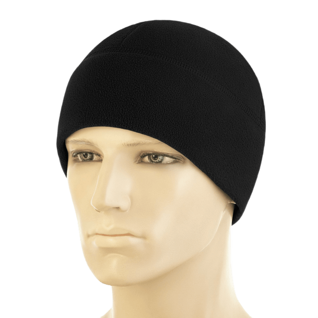 M-Tac Watch Cap Elite Fleece Beanie Hat Slimtex i sort, letvægts hue ideel til taktisk brug og vinteraktiviteter, fleece materiale.