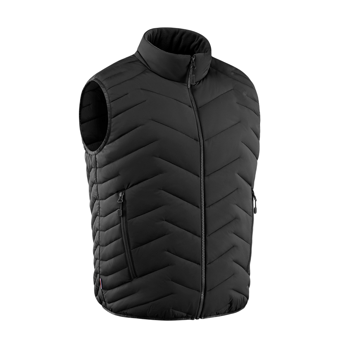 M-Tac Vytyaz Primaloft Vest i sort med vandafvisende nylon, ideel til overgangsperioder eller ekstra lag i koldt vejr.