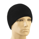 M-Tac Watch Cap Elite Fleece Beanie Hat, sort hue på mannequin, let og varm, perfekt til taktisk brug og vinteraktiviteter.