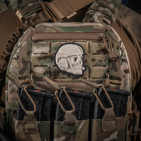 M-Tac Patch Operator 3D PVC på taktisk vest med velcro, realistisk design, perfekt til tøj eller udstyr, størrelse 6x7 cm