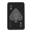 M-Tac Patch Ace Of Spades (Broderi) i Cordura 500D med Velcro fastgørelse, ideel til tøj og taktisk udstyr, størrelse 5 x 8 cm.