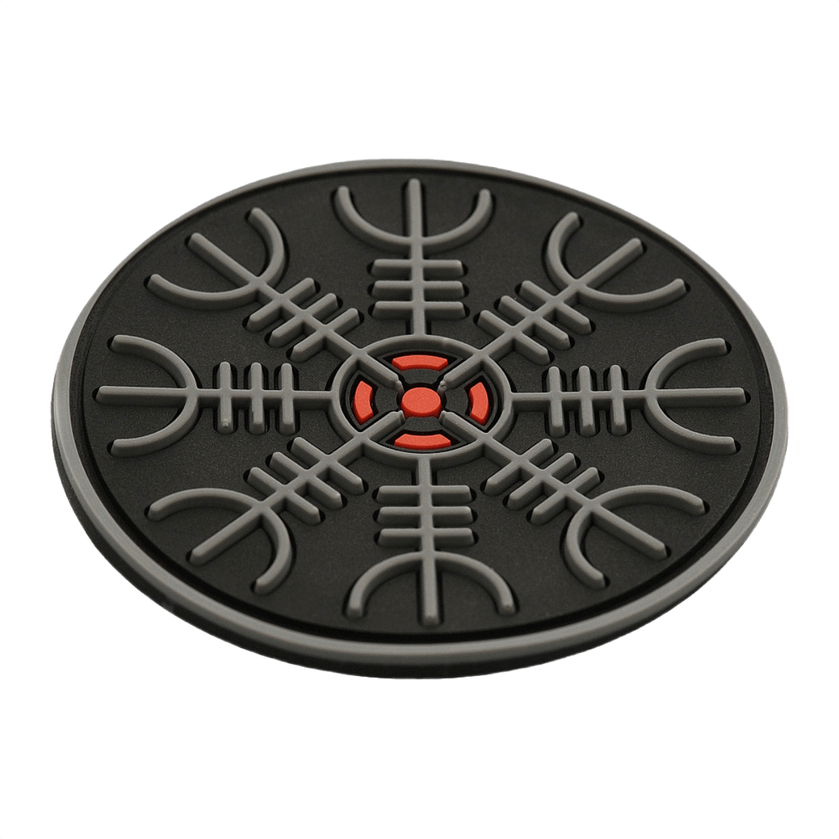 M-Tac Patch Egeshjelm 3D PVC med Helm of Terror symbol, 55 mm diameter, med Velcro til uniformer og udstyr.