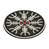 M-Tac Patch Egeshjelm 3D PVC med vikingesymbol, gummi med Velcro