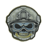 M-Tac Patch Emoji #5 i PVC med 3D-effekt og Velcro; sjov moralepatch til tøj og udstyr, 6.5 x 6.5 cm