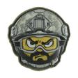 M-Tac Patch Emoji #21 med 3D-effekt, PVC materiale og Velcro fastgørelse, perfekt for taktisk brug på tøj eller udstyr.