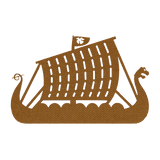 M-Tac Patch Drakkar Laser Cut – Vikingeskib viser et Drakkar, perfekt til uniform eller taske, lavet af Cordura 500D med Velcro fastgørelse.