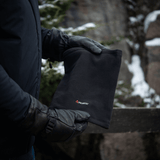 M-Tac Tube Scarf Polartec multifunktionelt halstørklæde i sort fleece, perfekt til udendørs aktiviteter i kolde årstider.
