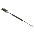 M-Tac Safety Cord med D-ring sikkerhedssnor med spiraldesign til udstyr som våben, nøgler; komprimeret længde: 280 mm, udstrakt: 1300 mm.