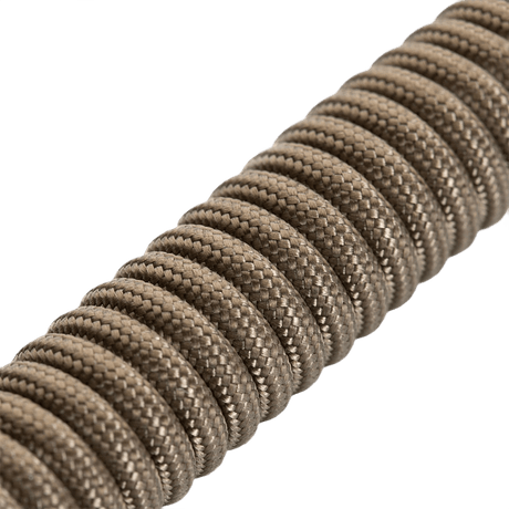 M-Tac Safety Cord med D-ring spiralformet design til sikkerhedsudstyr