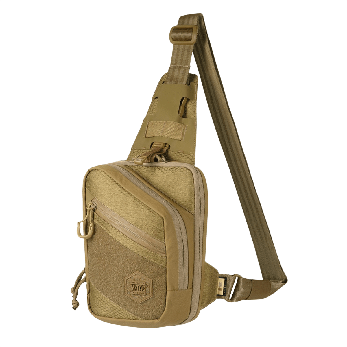 M-Tac Sling Pistol Taske Elite Hex med Velcro i slidstærk Cordura materiale, justerbar rem og Velcro panel til patches.