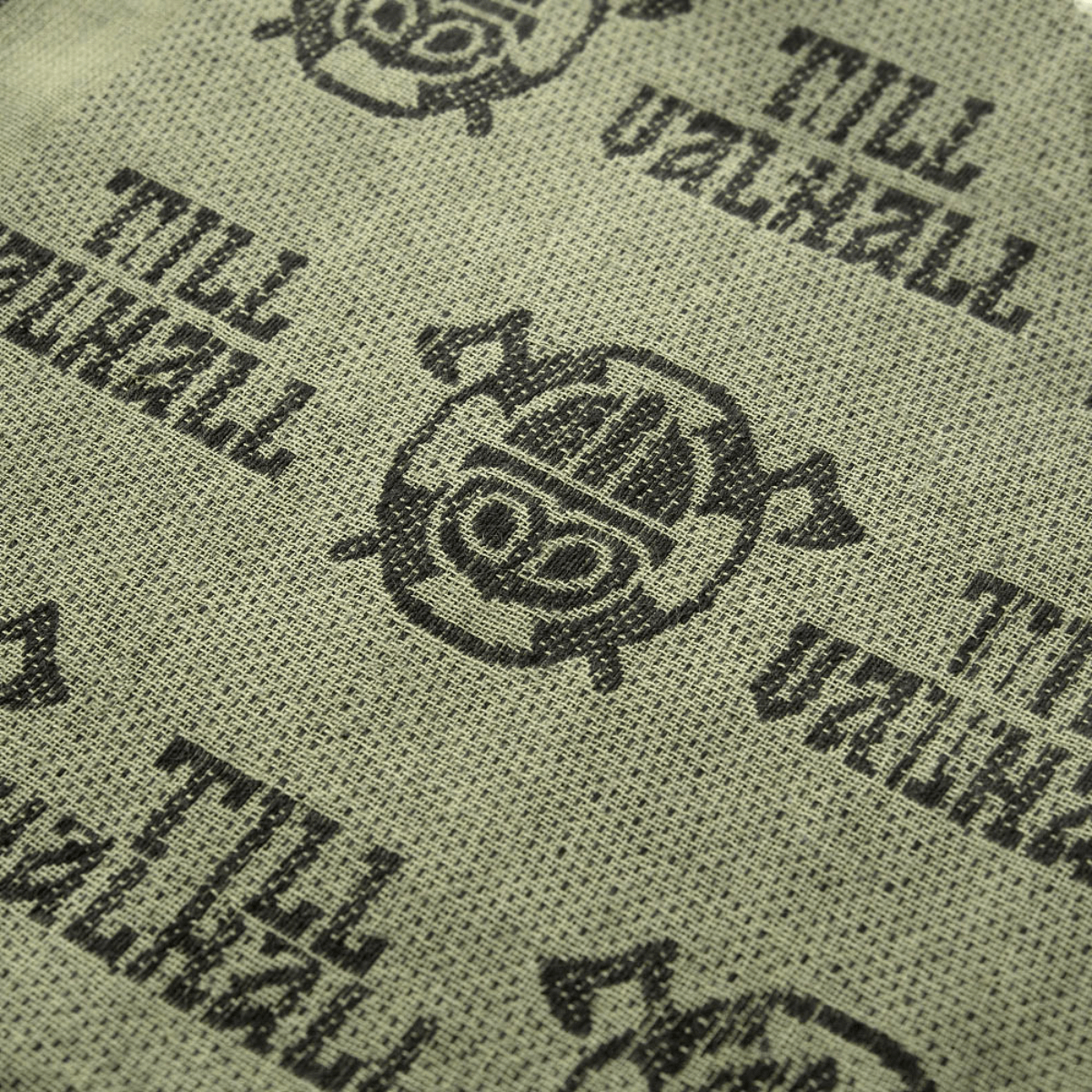 M-Tac Shemagh Tørklæde Til Valhall med norsk "Til Valhall" slogan, 100% bomuld, beskytter mod sol, sand og vind, 105 x 105 cm