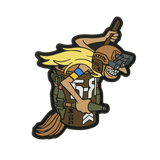 M‑Tac Patch Baba-Yaga Vertical PVC-patch med natkikkert og granater, inspireret af ukrainske UAV-operatører, 9x13,5 cm, realistisk 3D-design.