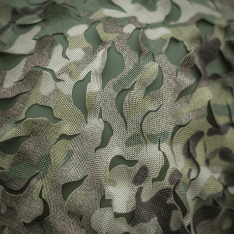M‑Tac Vilha Hjelmcover Elite med MULTICAM-camouflage og Laser Cut design til FAST hjelme, materialer: Cordura 500D og mesh