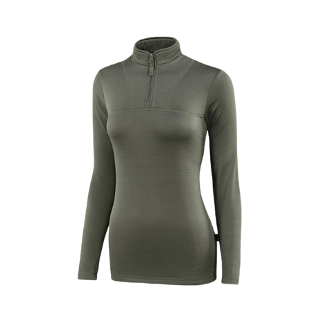 M-Tac Thermal Fleece Shirt Delta Level 2 Lady i olivenfarve til vinter og overgangssæsoner, lavet af polyester.