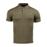 M-Tac Polo Elite Tactical Coolmax i olivengrøn, designet til politi og sikkerhedsarbejde, svedtransporterende Coolmax® materiale.