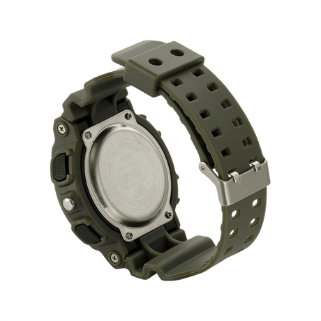M-Tac Sport Ur med robust polycarbonat urkasse og silikonrem, perfekt til udendørs brug.