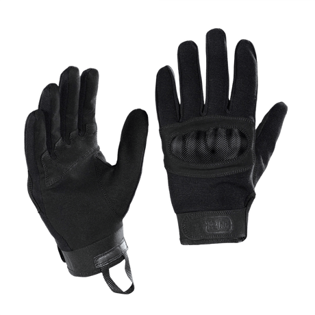 M-Tac Handsker Assault Tactical Mk.3 med forstærket håndflade og velcro for sikker pasform, ideelle til våbenhåndtering.